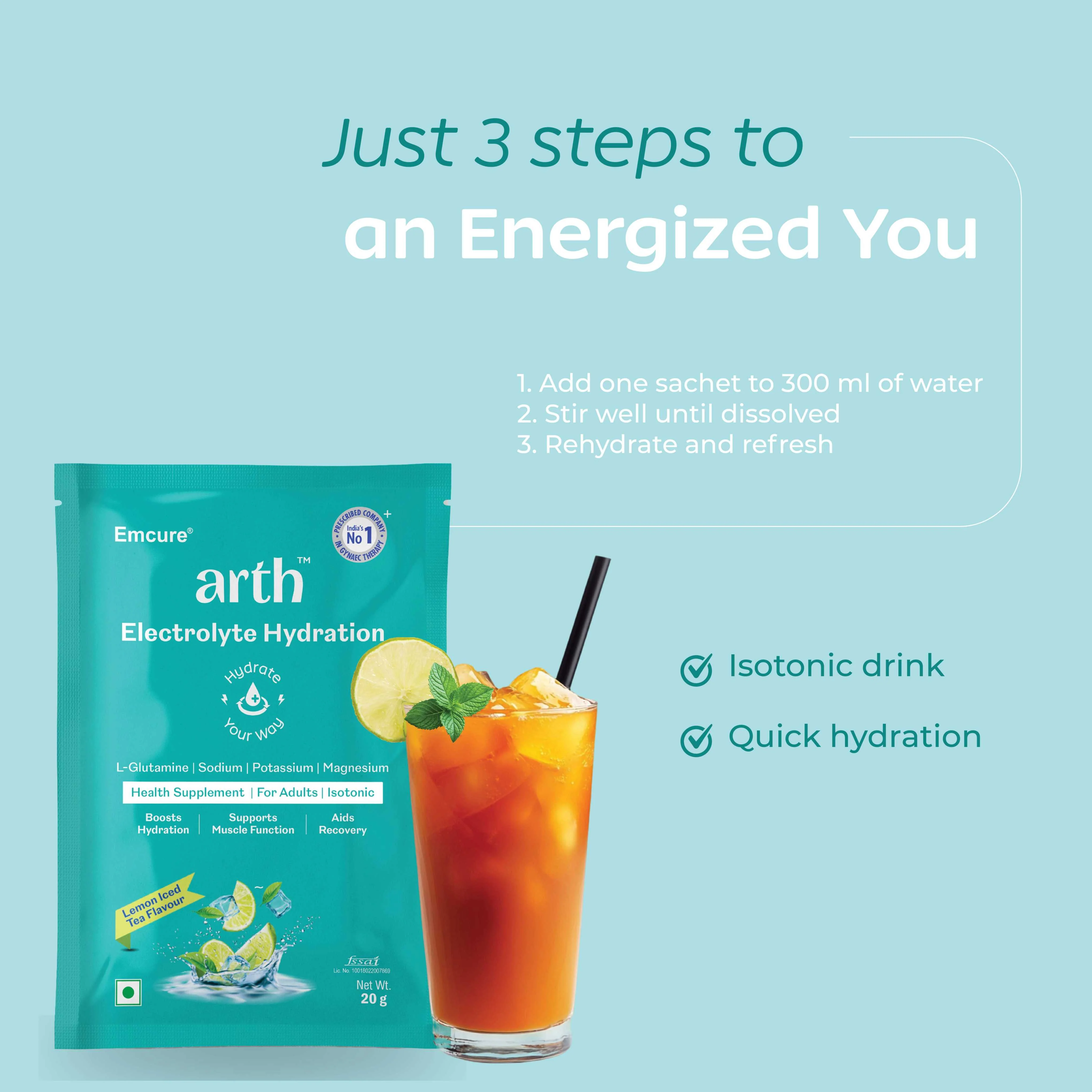Electrolyte Hydration - Lemon Iced Tea - Image 6